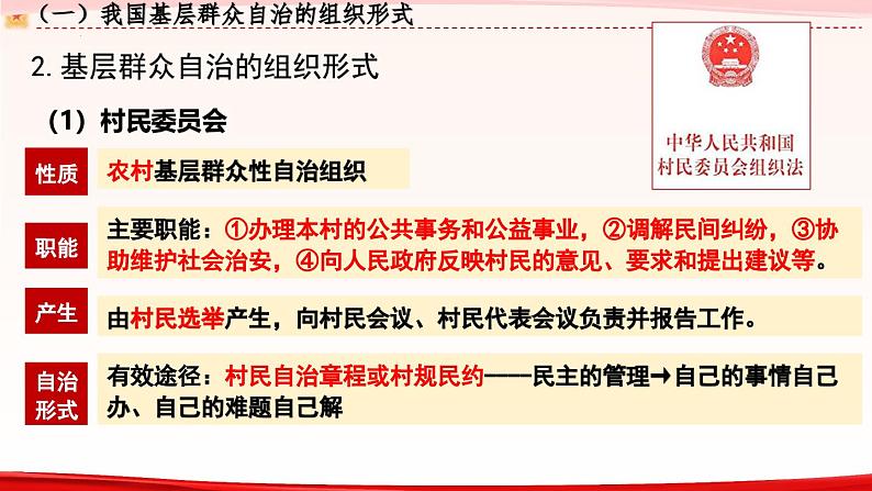 高中政治人教统编版必修3政治与法治6-3基层群众自治制度（小区加装电梯议题式）精品课件06