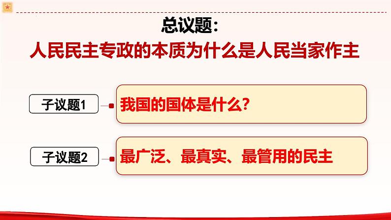 高中政治人教统编版必修3政治与法治4-1人民民主专政的本质：人民当家作主精品课件8第5页