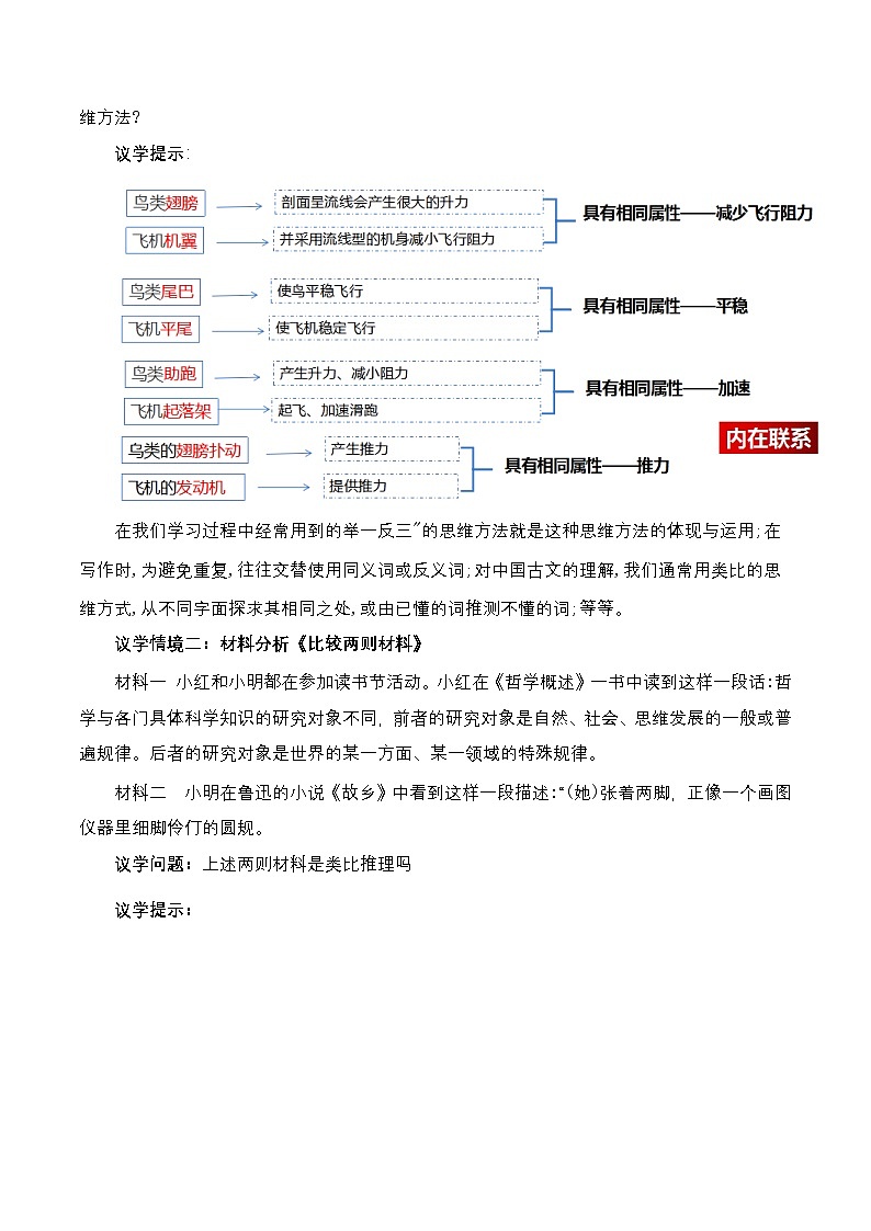 7.2《类比推理及其方法》课件+教案+分层作业+导学案—统编版政治选择性必修302