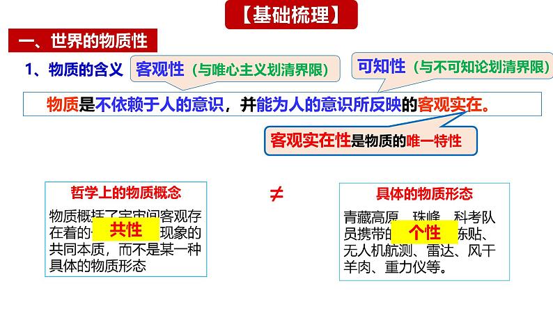 第二课 探究世界的本质 课件-2025届高考政治一轮复习统编版必修四哲学与文化第8页