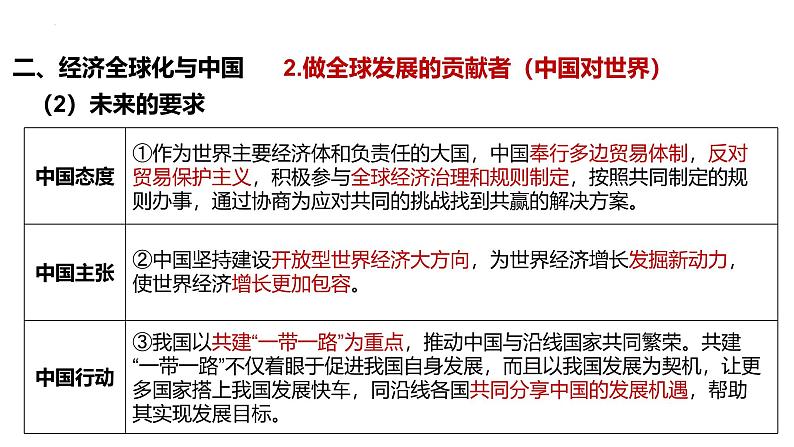 第七课 经济全球化与中国课件-2025届高考政治一轮复习统编版选择性必修一当代国际政治与经济第7页