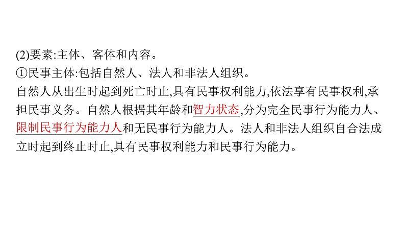 1.1　认真对待民事权利与义务课件2023-2024学年高二思想政治选择性必修2法律与生活08