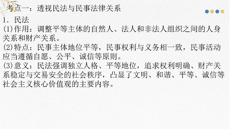 第一单元 民事权利与义务课件-2025届高考政治一轮复习统编版选择性必修二法律与生活08