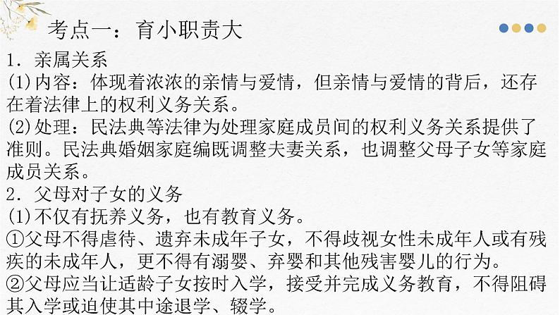 第二单元 家庭与婚姻课件-2025届高考政治一轮复习统编版选择性必修二法律与生活06