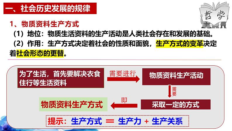 统编版高中政治必修四哲学与文化   5.2  社会历史的发展  课件07