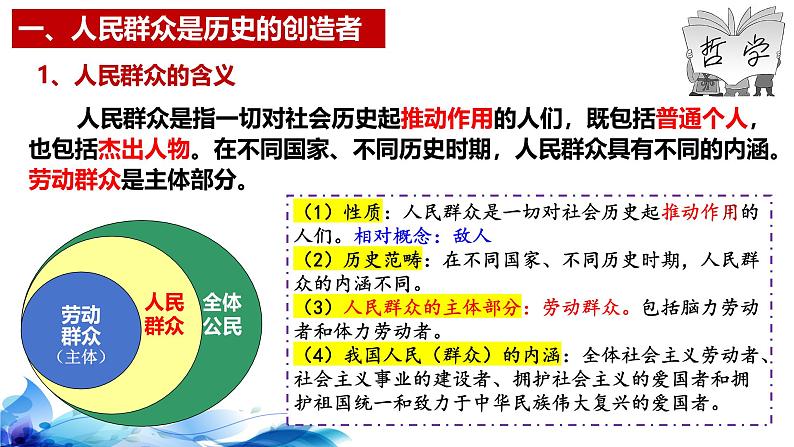 统编版高中政治必修四哲学与文化   5.3  社会历史的主体  课件08