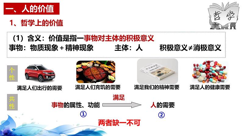 统编版高中政治必修四哲学与文化   6.1  价值与价值观  课件08