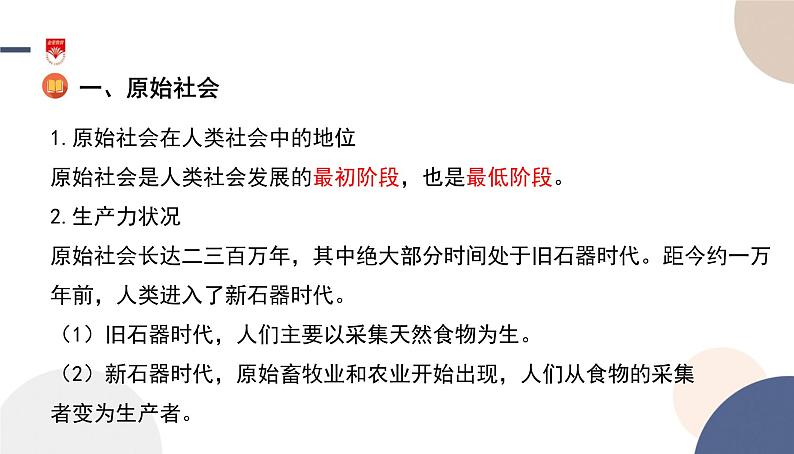 高中部编思想政治—必修1—1.1 原始社会的解体和阶级社会的演进 课件05