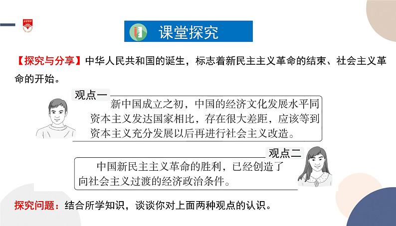 高中部编思想政治—必修1—2.2 社会主义制度在中国的确立 课件第4页