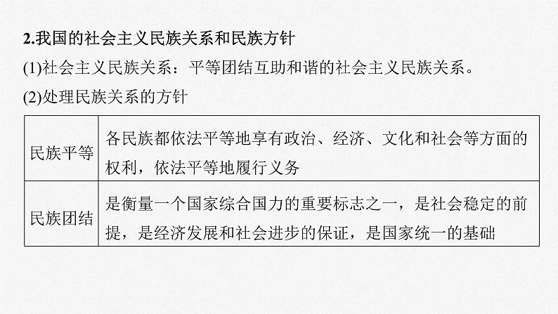 新高考政治一轮复习讲义课件必修3 第十三课　课时2　民族区域自治制度（含解析）08