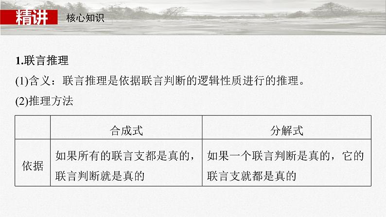 新高考政治一轮复习讲义课件选择性必修3 第三十五课　课时4　复合判断的演绎推理（含解析）第5页