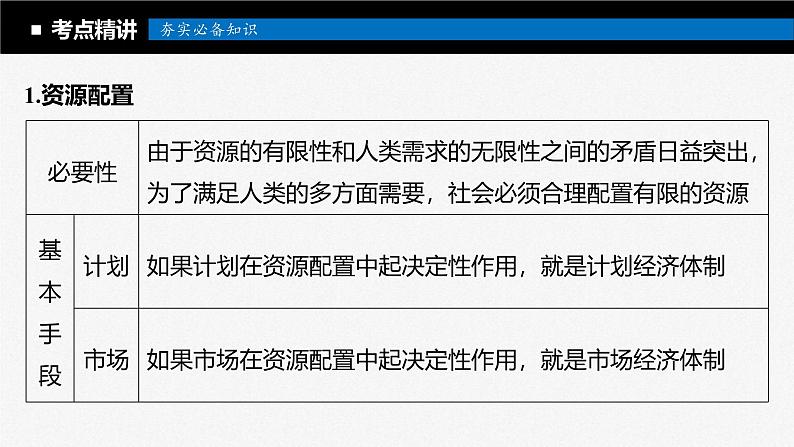 新高考政治一轮复习讲义课件必修2第6课课时1使市场在资源配置中起决定性作用（含解析）08