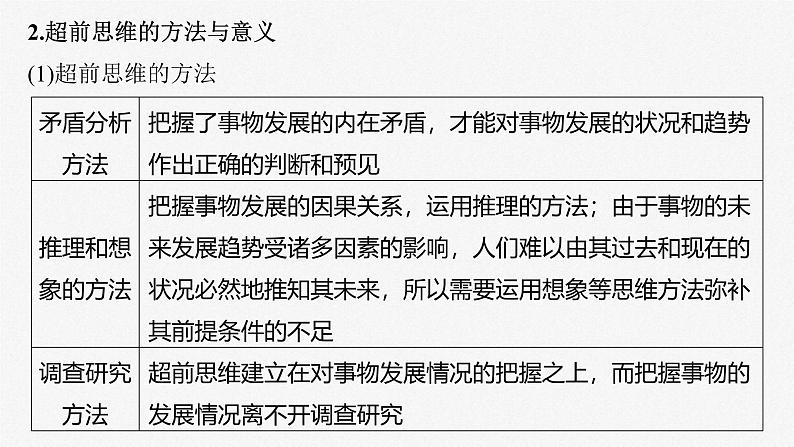 新高考政治一轮复习讲义课件选择性必修3第318课课时2超前思维与开拓创新（含解析）08