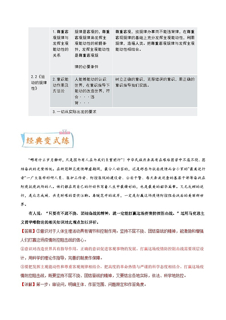 新高考政治一轮复习考点练习考向15  世界的物质性（解析版）第3页