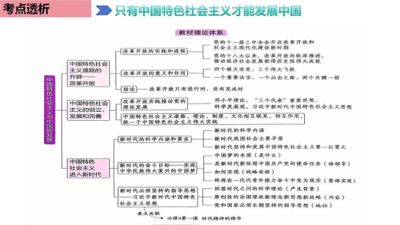 专题三 只有中国特色社会主义才能发展中国-2025年高考政治一轮复习精准化备课课件（新高考通用）第7页