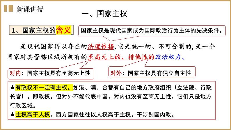 2.1 主权统一与政权分层 课件-高中政治统编版选择性必修一当代国际政治与经济第4页