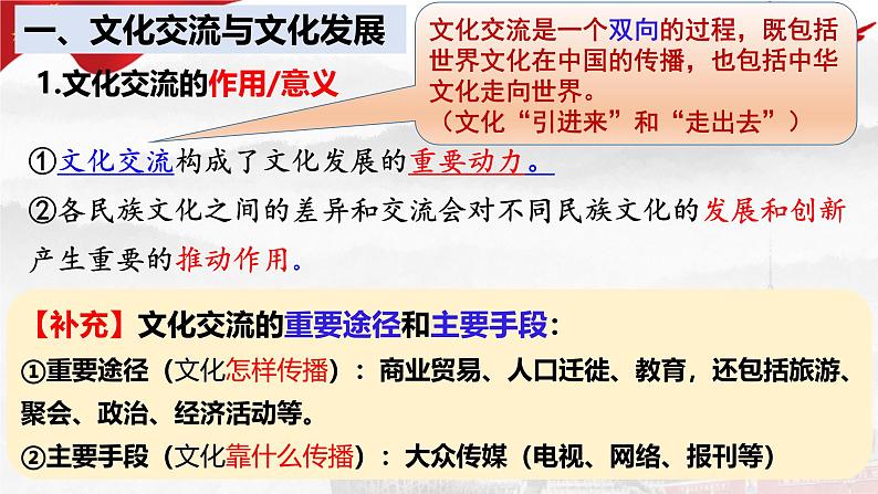 8.2 文化交流与文化交融 课件-高中政治统编版必修四哲学与文化第6页