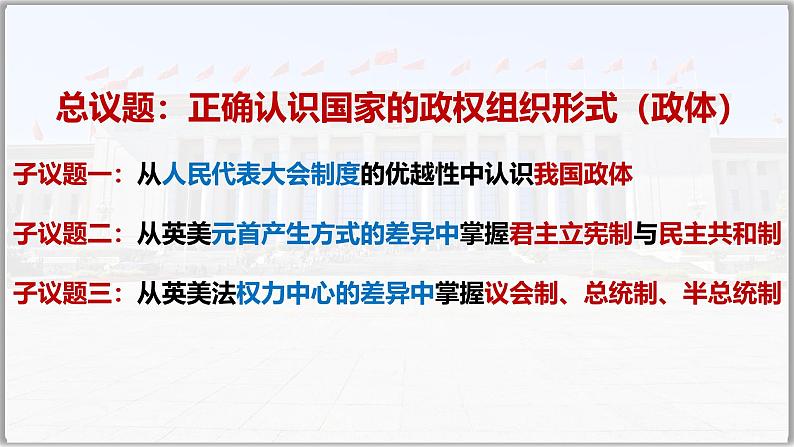 1.2国家的政权组织形式  课件-2024-2025学年高中政治统编版选择性必修一当代国际政治与经济第4页