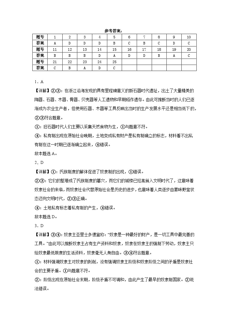 陕西省咸阳市实验中学2024-2025学年高一上学期第一次月考政治试题01