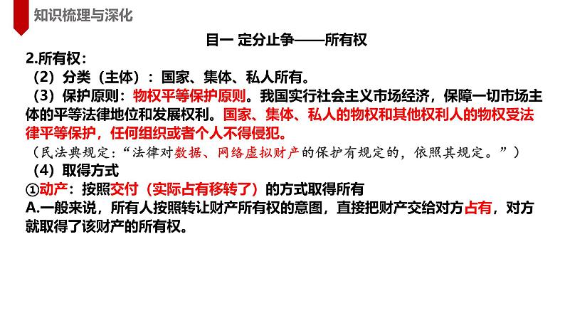 2.1保障各类物权 课件-2024-2025学年高中政治统编版选择性必修二法律与生活第7页