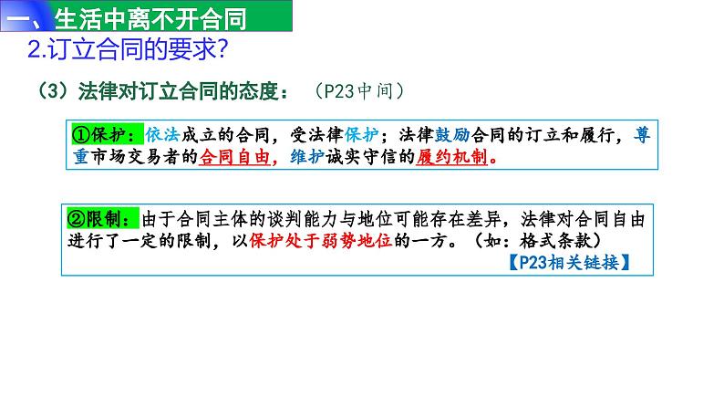 3.1 订立合同学问大- 课件-2024-2025学年高中政治统编版选择性必修二法律 与生活第8页