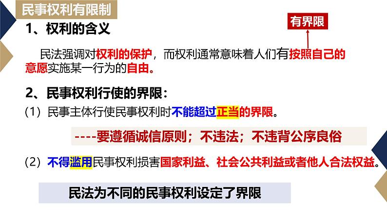 4.2 权利行使 注意界限 课件-2023-2024学年高中政治统编版选择性必修二法律与生活第3页