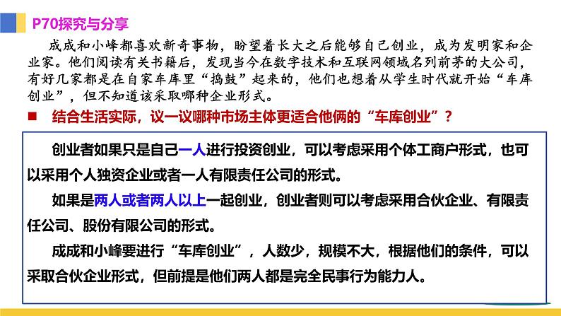 8.1 自主创业 公平竞争 课件-2024-2025学年高中政治统编版选择性必修二法律与生活08