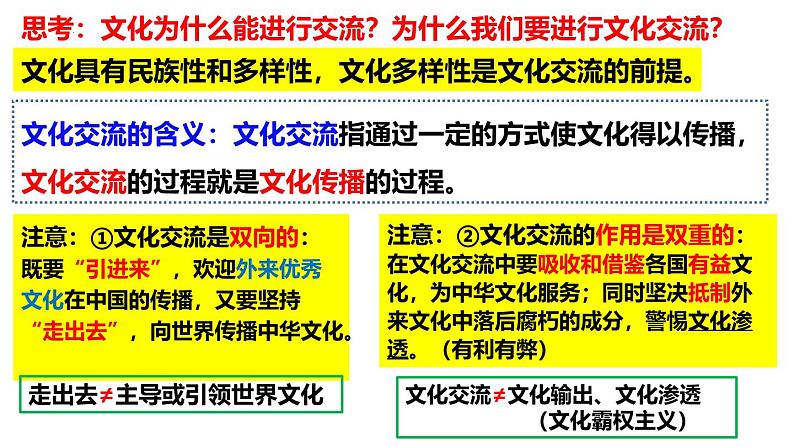 8.2 文化交流与文化交融 课件-2024-2025学年高中政治统编版必修四哲学与文化08