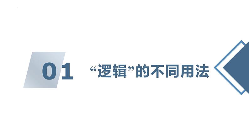 2.1 “逻辑”的多种含义课件-2024-2025学年高中政治统编版选择性必修三逻辑与思维第4页