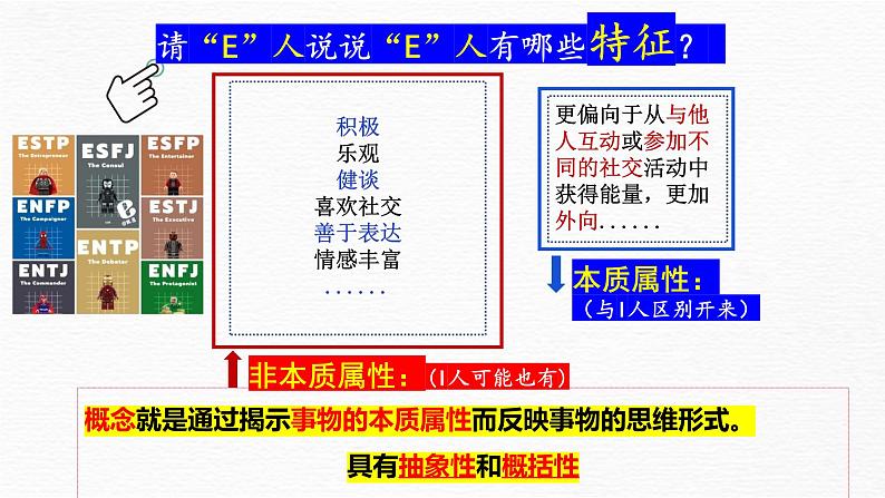 4.1概念的概述 课件-2024-2025学年高中政治统编版选择性必修三逻辑与思维第8页