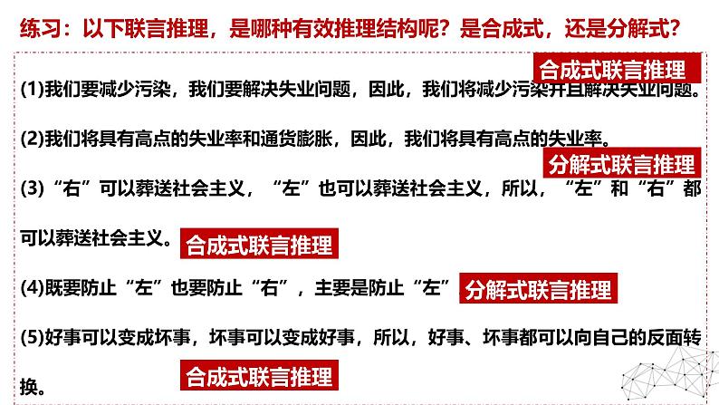 6.3 复合判断的演绎推理方法 课件-2024-2025学年高中政治统编版选择性必修三逻辑与思维第8页