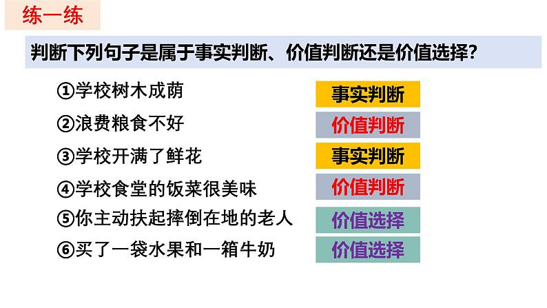 6.2价值判断与价值选择 课件-2024-2025学年高中政治统编版必修四哲学与文化第6页