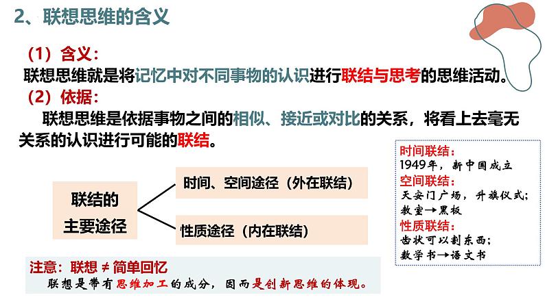 11.2 联想思维的含义与方法课件-2024-2025学年高中政治统编版选择性必修三逻辑与思维第8页