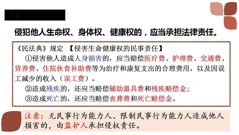 1.2 积极维护人身权利 同步课件-2024-2025学年高中政治统编版选择性必修2法律与生活第6页