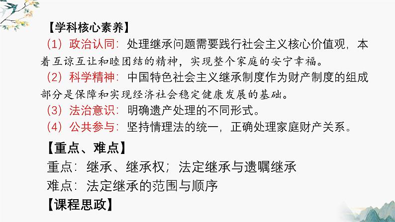 5.2薪火相传有继承+课件-2024-2025学年高中政治统编版选择性必修二法律与生活第2页