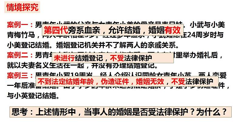 6.1法律保护下的婚姻 课件-2024-2025学年高中政治统编版选择性必修二法律与生活第3页