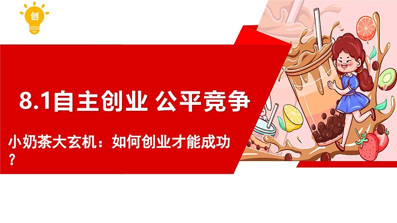 8.1自主创业 公平竞争  课件-2024-2025学年高中政治统编版选择性必修二法律与生活01