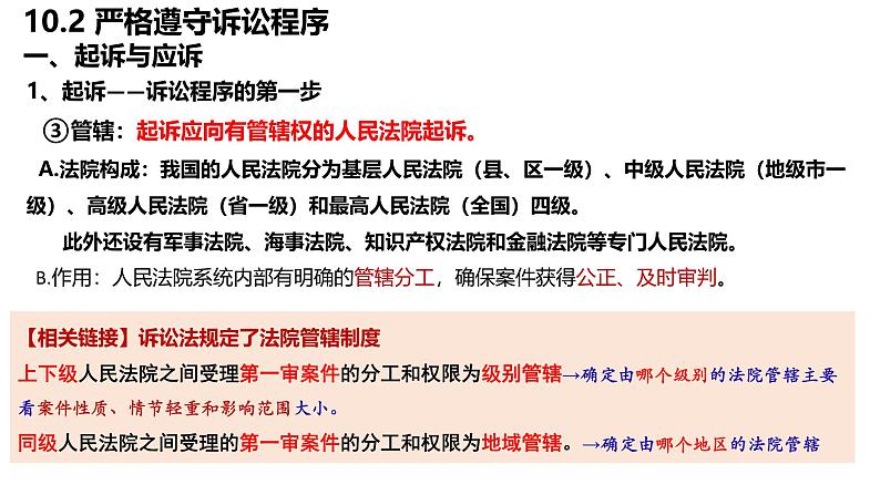 10.2严格遵守诉讼程序  课件-2024-2025学年高中政治统编版选择性必修二法律与生活第4页