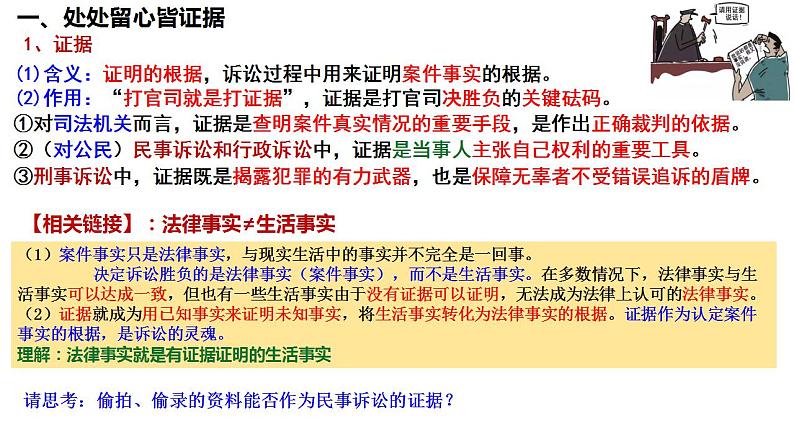 10.3 依法收集运用证据 课件-2024-2025学年高中政治统编版选择性必修二法律与生活第3页