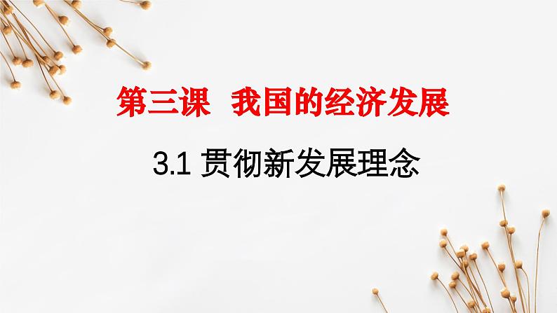 3.1贯彻新发展理念（课件）-2024-2025学年高一政治同步备课优质课件（统编版必修2）第2页