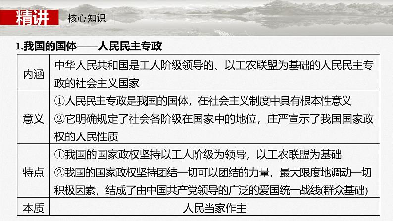 （部编版） 2025年高考政治一轮复习课件必修3  第11课　人民民主专政的社会主义国家08