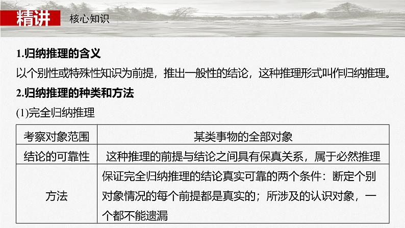 （部编版） 2025年高考政治一轮复习课件选择性必修3  第35课　课时5　学会归纳与类比推理05