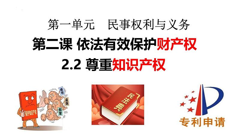 2.2尊重知识产权（课件 ）-2024-2025学年高二政治选择性必修二《法律与生活》第1页