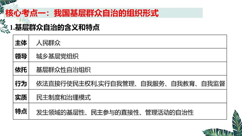 6.3 基层群众自治制度 课件-2024-2025学年高中政治统编版必修三政治与法治第8页