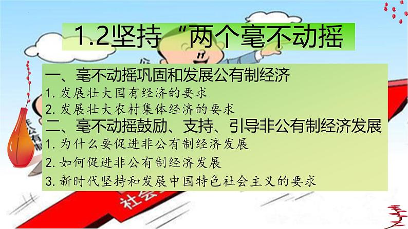 1.2坚持”两个毫不动摇“（课件）- 高一政治 必修二 经济与社会05