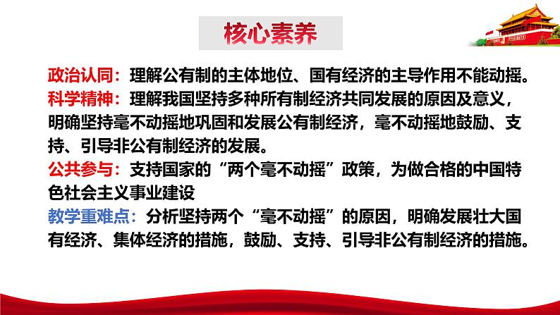 统编版高中政治必修二经济与社会     1.2  坚持”两个毫不动摇“  课件第4页