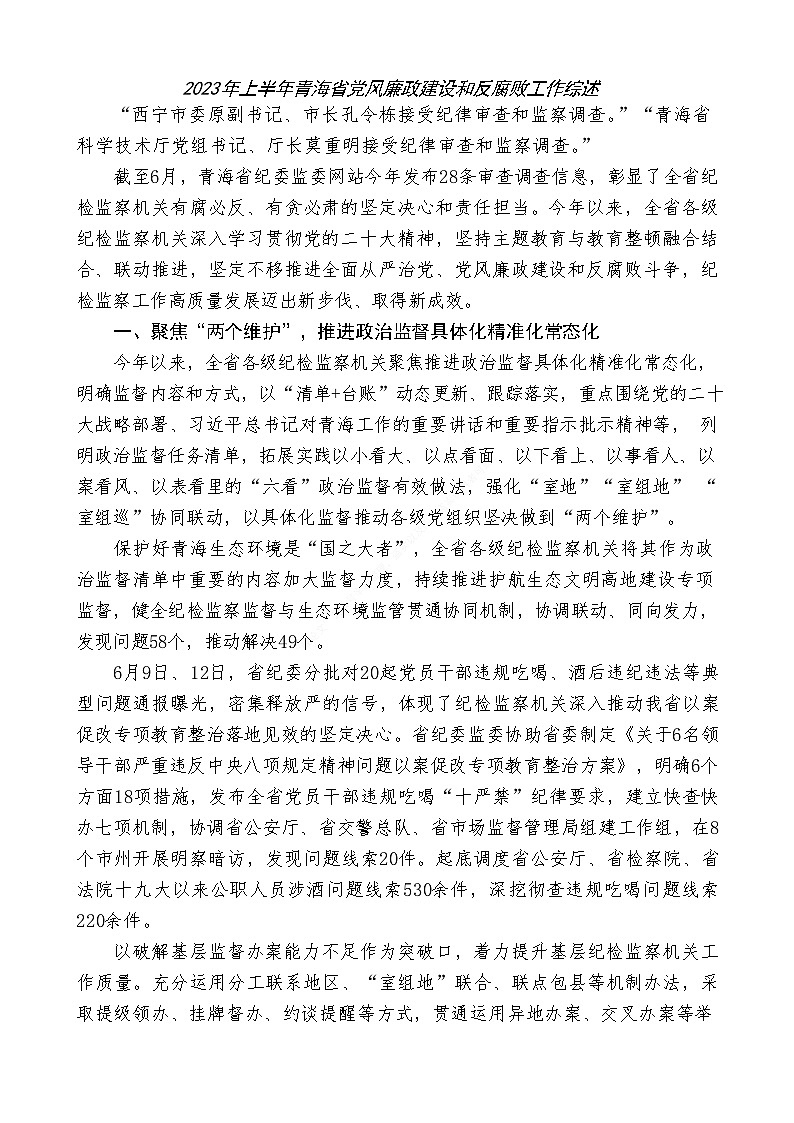 （16篇）2023年纪委工作总结、纪检组工作总结、全面从严治党工作总结素材汇编第3页