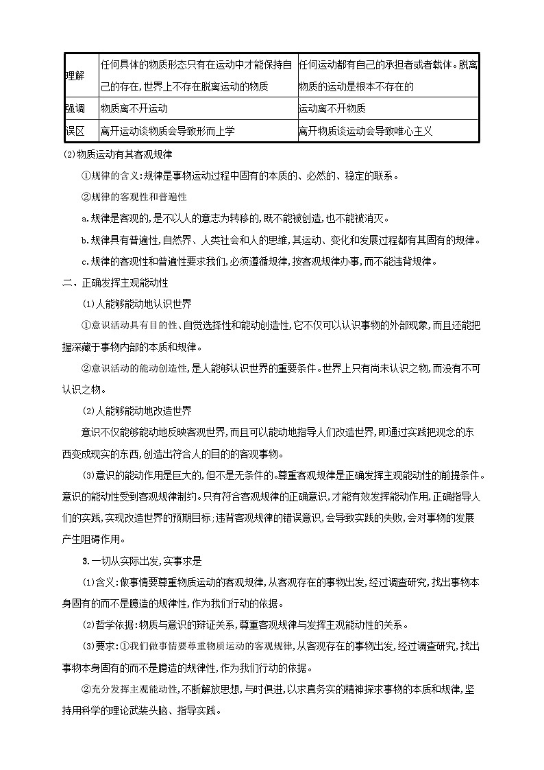 第二课 探究世界的本质 学案（解析版）【抢分秘籍】2025年高考政治一轮复习精讲精练第3页