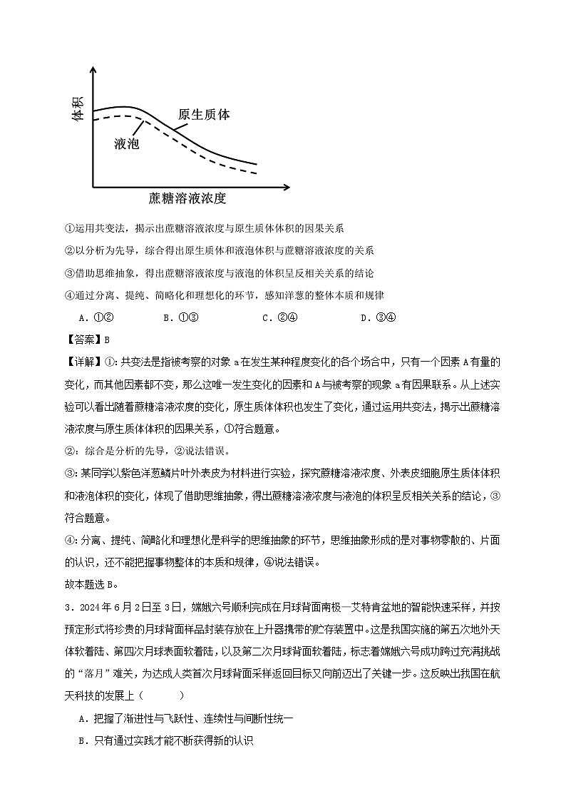 第十课 推动认识发展 练习（解析版）【抢分秘籍】2025年高考政治一轮复习精讲精练第2页