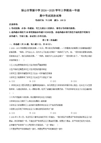 精品解析：云南省保山市智源高级中学有限公司2024-2025学年高一上学期11月期中考试政治试题